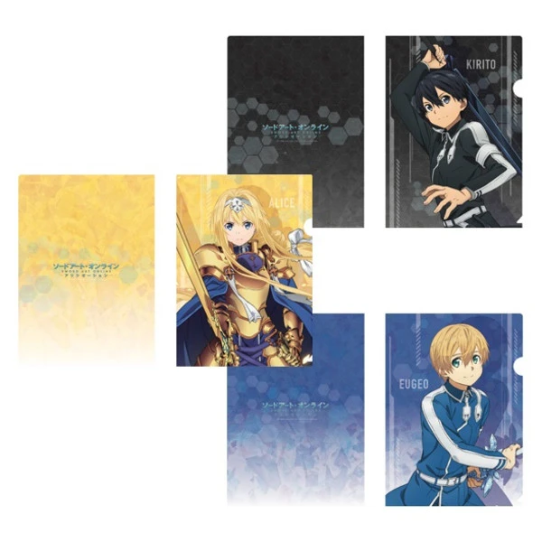 ANIPLEX OF AMERICA Sword Art Online Alicization Clear File 3-Piece Set 1 ANIPLEX OF AMERICA Sword Art Online Alicization Clear File 3-Piece Set