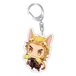 ANIPLEX OF AMERICA Demon Slayer: Kyojuro Rengoku Kitty Keychain