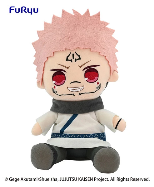 FURYU Ryomen Sukuna Jujutsu Kaisen Big Sitting Plush 2 FURYU Ryomen Sukuna Jujutsu Kaisen Big Sitting Plush - Image 2