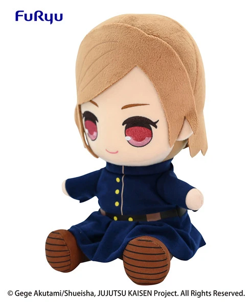 FURYU Nobara Kugisaki Jujutsu Kaisen Big Sitting Plush 2 FURYU Nobara Kugisaki Jujutsu Kaisen Big Sitting Plush - Image 2