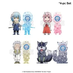 BANDAI NAMCO ARTS That Time I Got Reincarnated As A Slime 4-Pc Acrylic Keychain Set