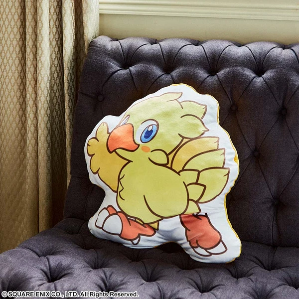 SQUARE ENIX Chocobo Final Fantasy VII Remake Fluffy Fluffy Die-cut Cushion 3 SQUARE ENIX Chocobo Final Fantasy VII Remake Fluffy Fluffy Die-cut Cushion - Image 3
