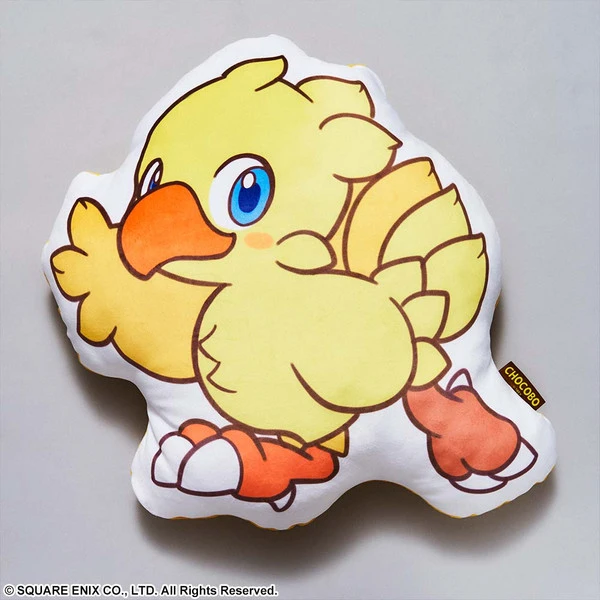 SQUARE ENIX Chocobo Final Fantasy VII Remake Fluffy Fluffy Die-cut Cushion 1 SQUARE ENIX Chocobo Final Fantasy VII Remake Fluffy Fluffy Die-cut Cushion