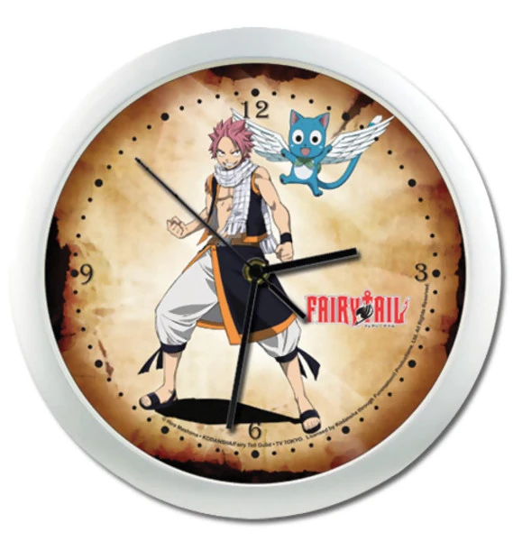 GREAT EASTERN Natsu Dragneel And Happy Fairy Tail Wall Clock 1 GREAT EASTERN Natsu Dragneel And Happy Fairy Tail Wall Clock