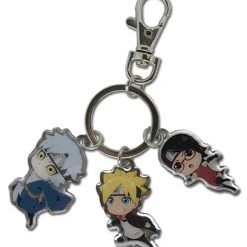 GREAT EASTERN Team 7 Boruto Metal Keychain