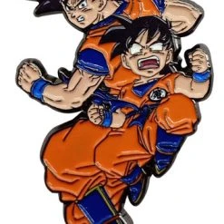 GREAT EASTERN Goku And Gohan Attack Pose Dragon Ball Z Enamel Pin