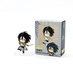 GOOD SMILE Mikasa Ackerman Attack On Titan Nendoroid Pin -Anime peripheral Sales Store 810034313126 merchandise mikasa ackerman attack on titan nendoroid pin altb