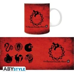 ABYSSE Emblems The Seven Deadly Sins Mug -Anime peripheral Sales Store 819065020935 merch emblems the seven deadly sins mug altB