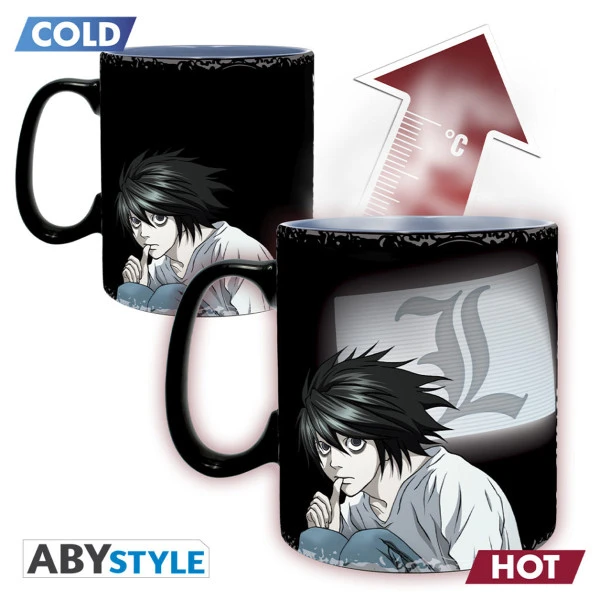 ABYSSE Kira And L Death Note Heat Change Mug 2 ABYSSE Kira And L Death Note Heat Change Mug - Image 2