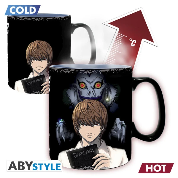 ABYSSE Kira And L Death Note Heat Change Mug 1 ABYSSE Kira And L Death Note Heat Change Mug