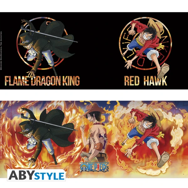 ABYSSE Luffy & Sabo One Piece Heat Change Mug And Coaster Set 4 ABYSSE Luffy & Sabo One Piece Heat Change Mug And Coaster Set - Image 4