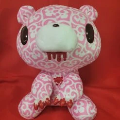 MORI CHACK Gloomy Bear Pink Textillic Skullhearts Plush