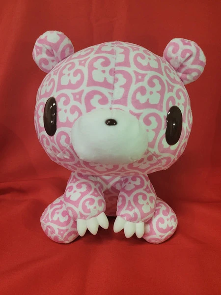 MORI CHACK Gloomy Bear Pink Without Blood Textillic Skullhearts Plush 1 MORI CHACK Gloomy Bear Pink Without Blood Textillic Skullhearts Plush